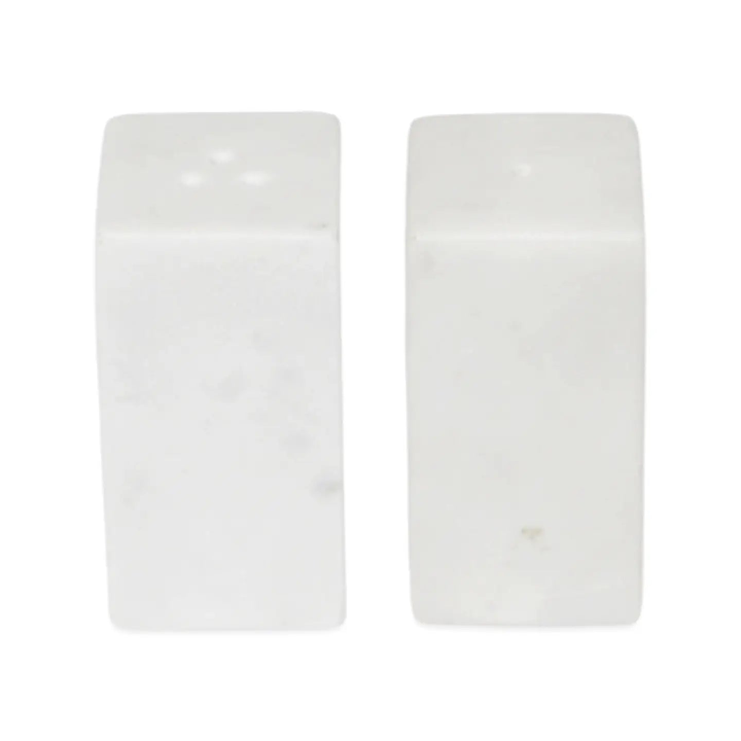 White Marble Salt & Pepper Shakers