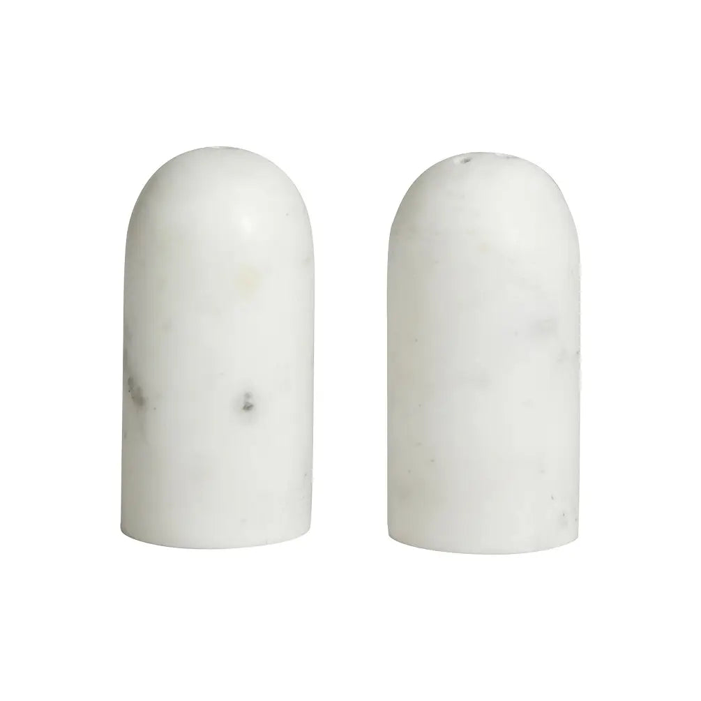 White Marble Salt & Pepper Shakers