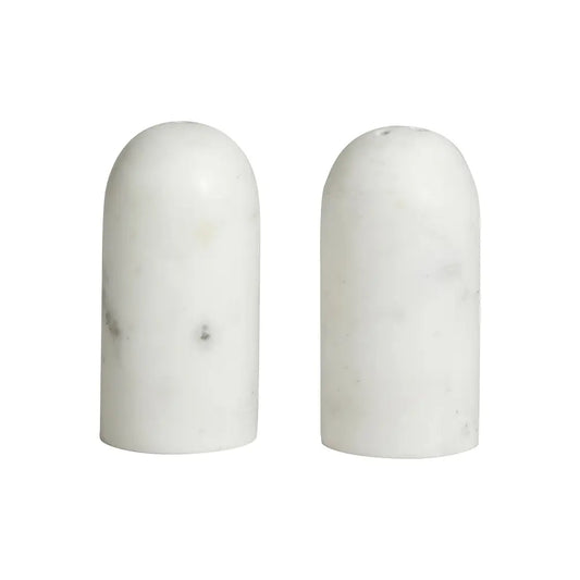 White Marble Salt & Pepper Shakers
